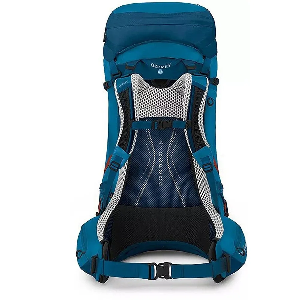 Osprey Atmos AG LT 50 Men's Backpacking Pack Scoria Blue L/XL New $300 Retail